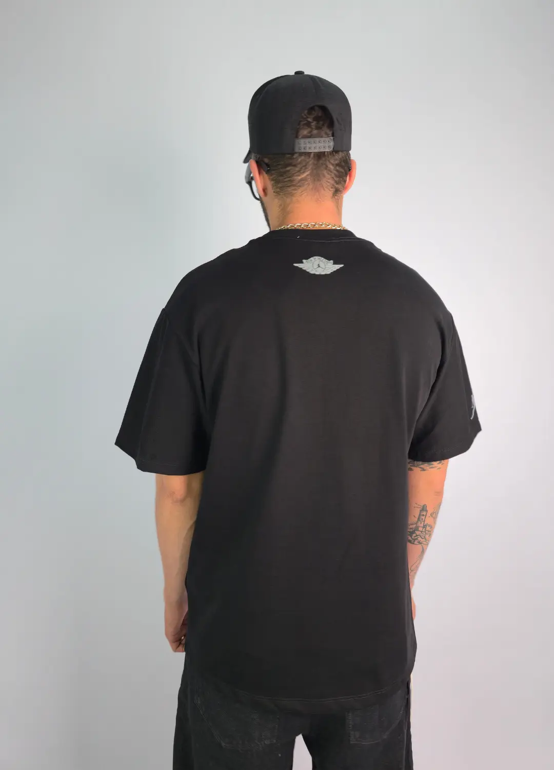 CAMISETA NEGRA OVERSIZE JORDAN - Imagen 2