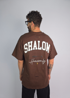 CAMISETA CAFÉ OVERSIZE SHALOM