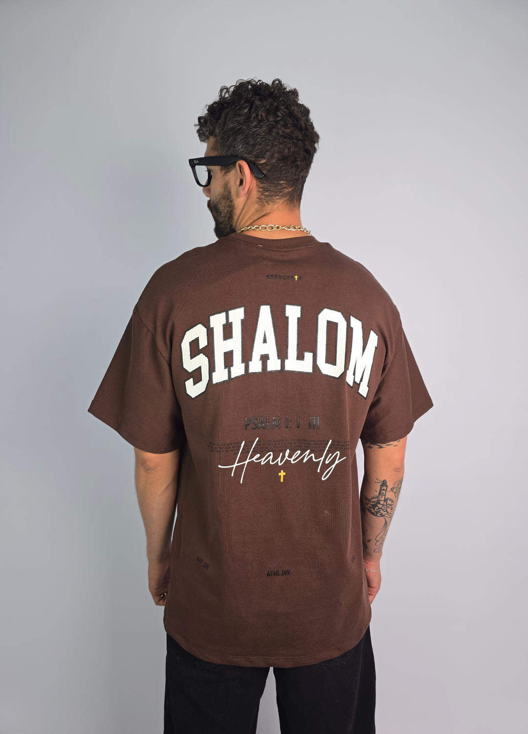 CAMISETA CAFÉ OVERSIZE SHALOM