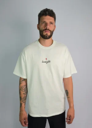 CAMISETA CREMA OVERSIZE VISION