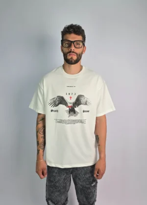 CAMISETA CREMA OVERSIZE SIXTH SENSE