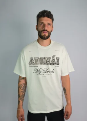 CAMISETA CREMA OVERSIZE ADONAI