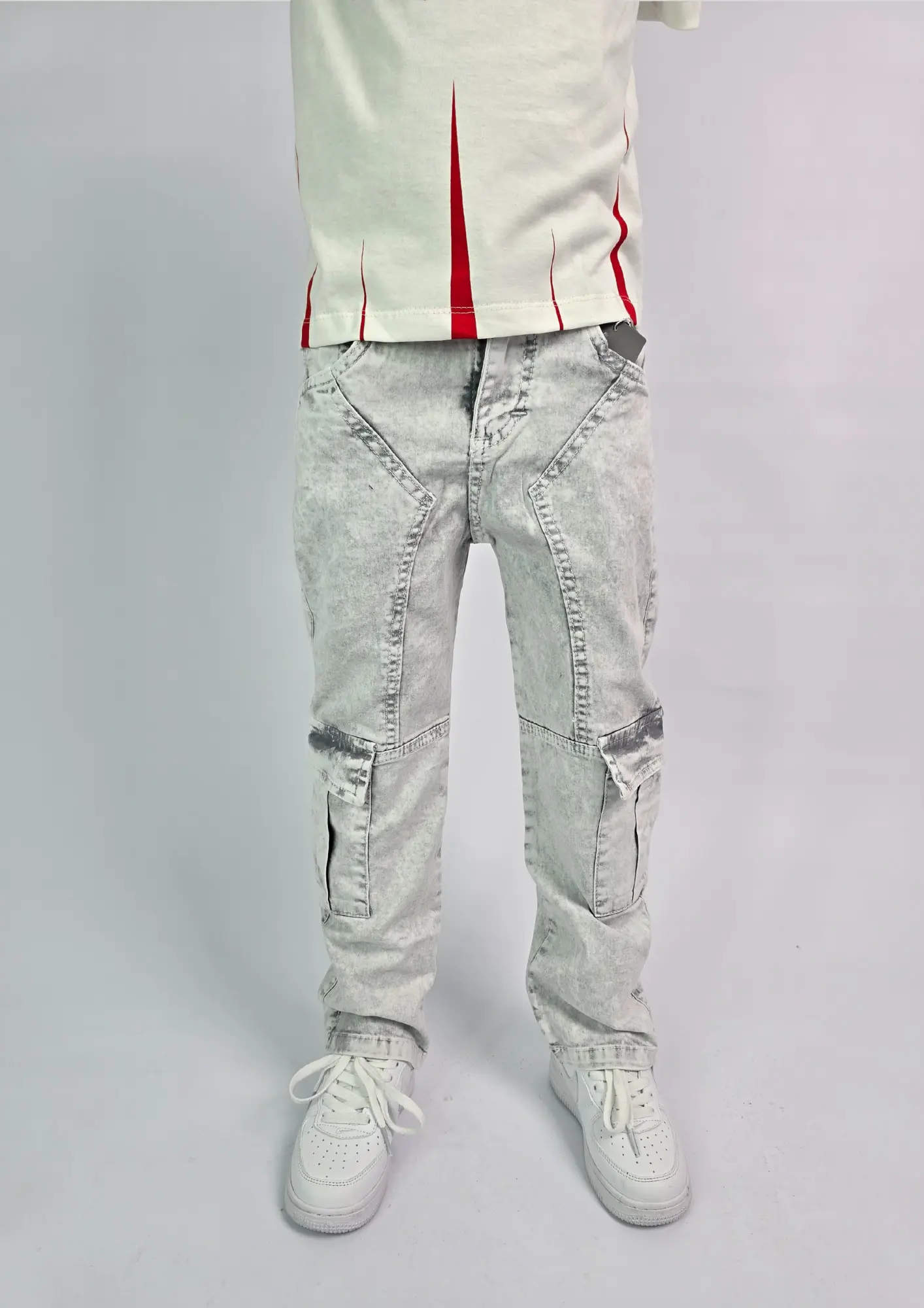 DRILL CARGO KIDS GRIS VIBES