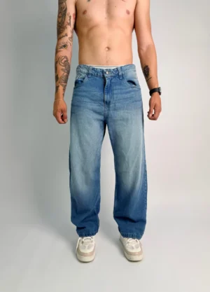 JEAN OVERSIZE AZUL DESGASTADO